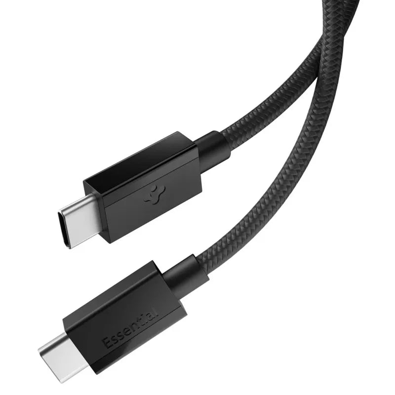 Spigen EB6015CC Essential – USB-C į USB-C laidas 60W 1,5 m (juodas)