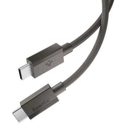 Spigen EB6015CC Essential – USB-C į USB-C laidas 60W 1,5 m (tamsiai pilkas)