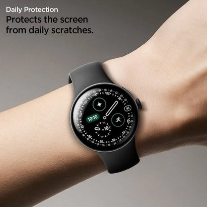 Spigen Elite Shield EZ Fit 2-Pack – hidrogelio plėvelė, skirta Google Pixel Watch 3 / 4 / 5 41 mm (2 vnt.)