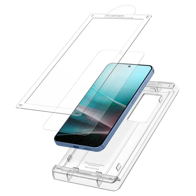Spigen Elite Shield EZ Fit HD – hidrogelinė ekrano apsauga, skirta Samsung Galaxy S25 (skaidri)