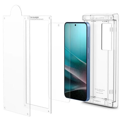 Spigen Elite Shield EZ Fit HD – hidrogelinė ekrano apsauga, skirta Samsung Galaxy S25 (skaidri)