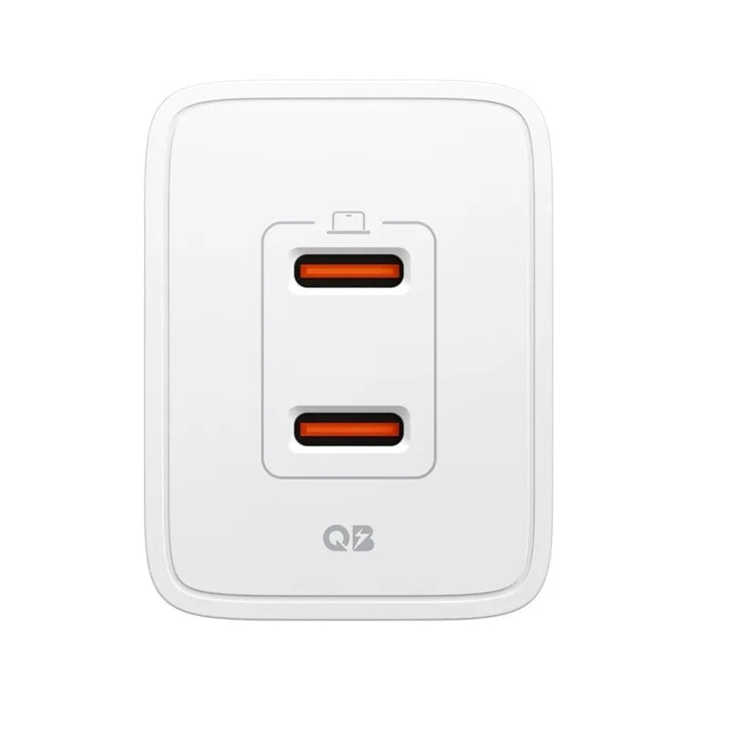 Spigen Essential EE472EU GaN Pro - 2x USB-C 47W Sieninis įkroviklis (Baltas)
