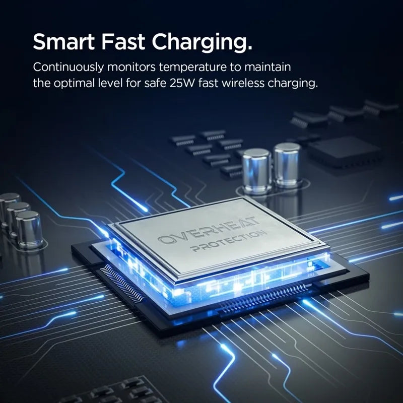 Spigen Essential EV25MFAQ – Magnetinis automobilinis laikiklis su 25W belaidžiu įkrovimu MagSafe Qi2.2 (juodas)