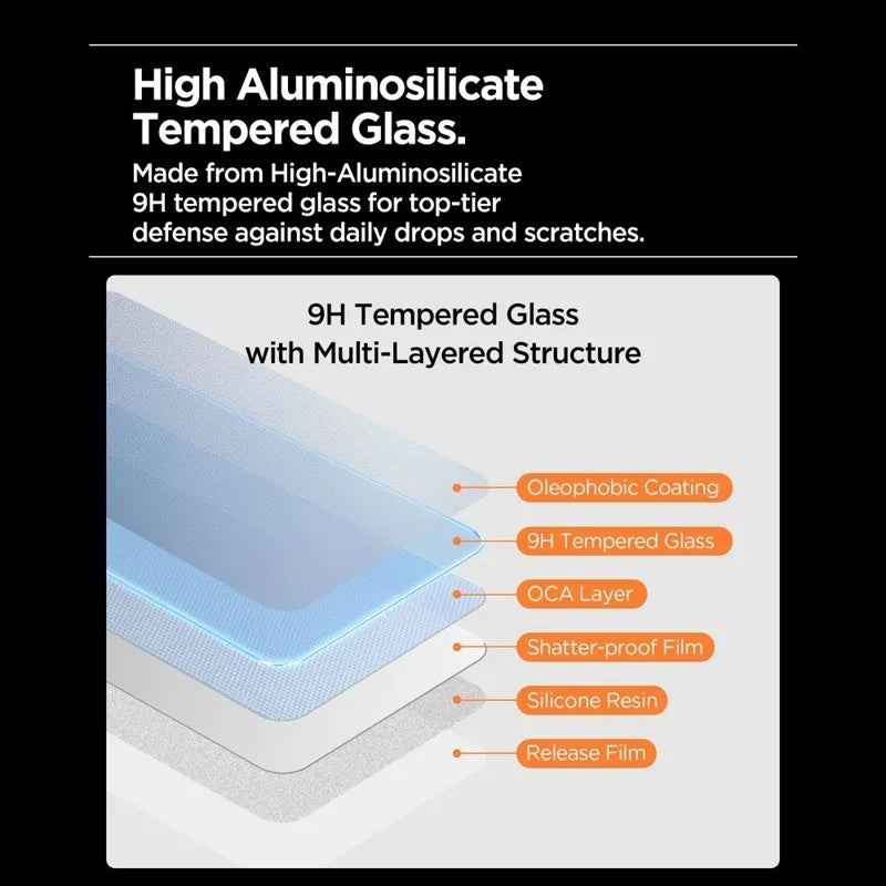 Spigen Glas.tR AlignMaster Slim 3-Pack – Grūdintas stiklas, skirtas Apple iPhone 17 Pro Max (3 vnt.)
