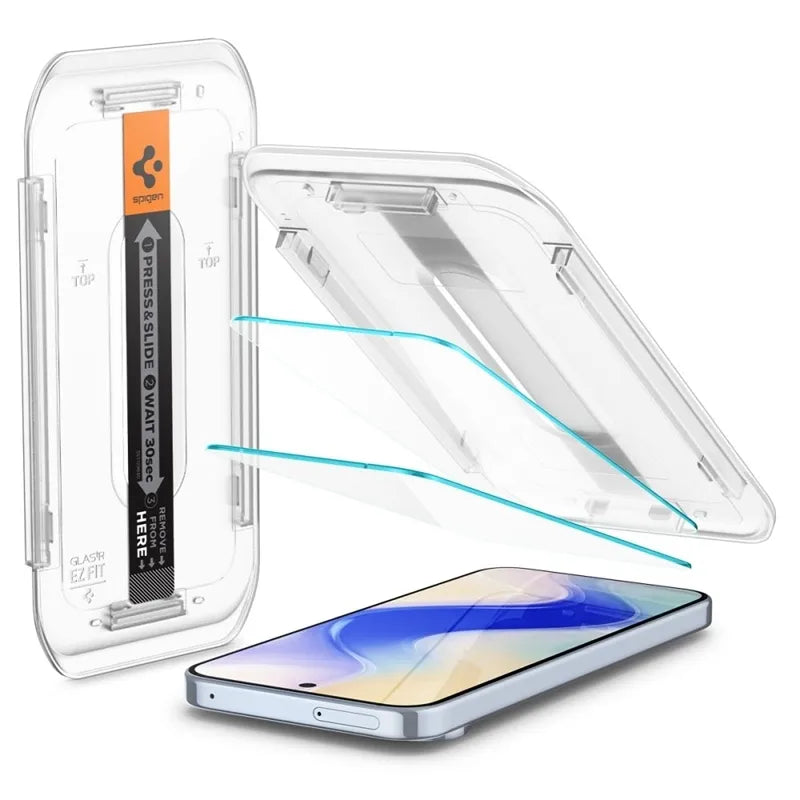 Spigen Glas.TR EZ FIT 2-Pack - Grūdintas stiklas, skirtas Google Pixel 9 / 9 Pro / 10 / 10 Pro