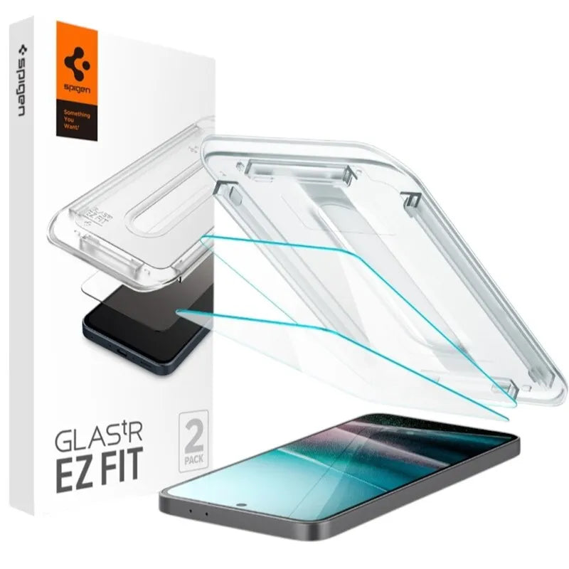 Spigen Glas.TR EZ FIT 2 pakuotės – grūdintas stiklas, skirtas Samsung Galaxy A37 5G / A36 5G (2 vienetai)