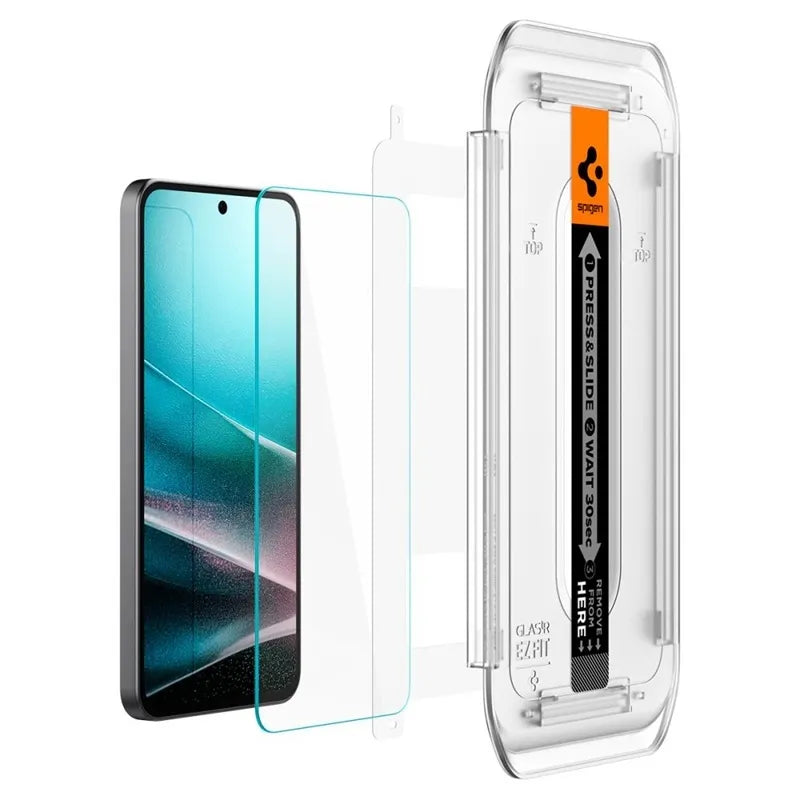 Spigen Glas.TR EZ FIT 2 pakuotės – grūdintas stiklas, skirtas Samsung Galaxy A37 5G / A36 5G (2 vienetai)