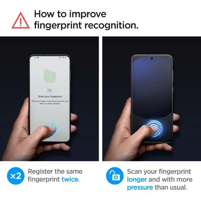 Spigen GLAS.TR EZ FIT 2 vnt. – Grūdintas stiklas skirtas Samsung Galaxy A56 5G / S24 FE (2 vnt.)