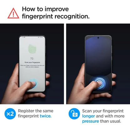 Spigen GLAS.TR EZ FIT 2 vnt. – Grūdintas stiklas skirtas Samsung Galaxy A56 5G / S24 FE (2 vnt.)
