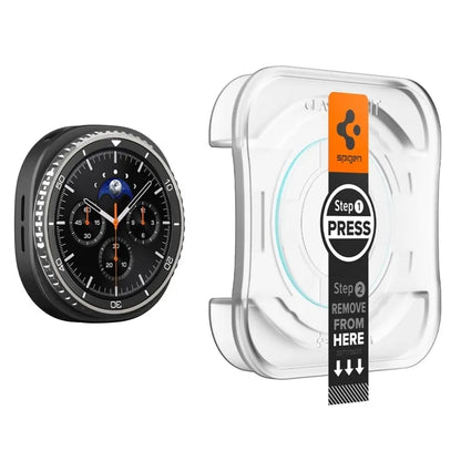 Spigen GLAS.TR EZ FIT 2 vnt. - Grūdintas stiklas, skirtas Samsung Galaxy Watch 8 Classic 46 mm (2 vnt.)