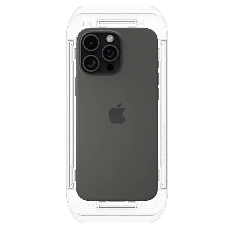 SPIGEN GLAS.TR "EZ FIT" grūdintas stiklas 2 vnt. iPhone 16 Pro / 17 / 17 Pro Skaidrus