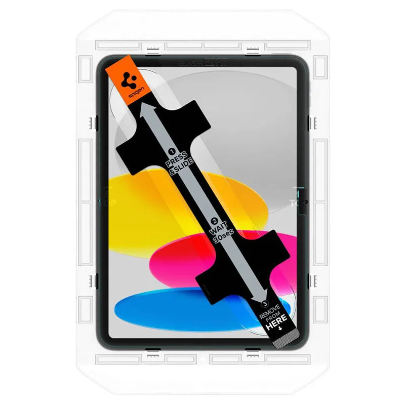 Spigen GLAS.TR EZ FIT - Grūdintas stiklas, skirtas Apple iPad 11” (2025) / 10.9" (2022) (skaidrus)