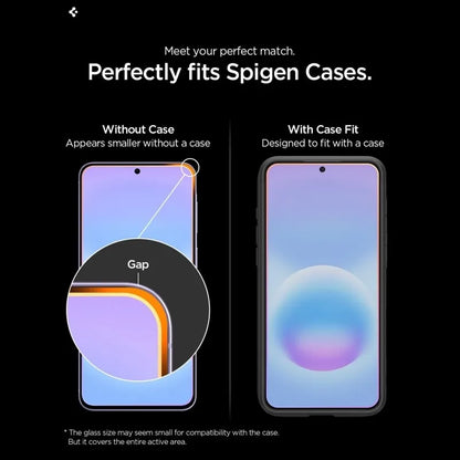 Spigen GLAS.TR EZ Fit Pro 2-Pack – grūdintas stiklas Samsung Galaxy A57 5G telefonui (2 vnt.)