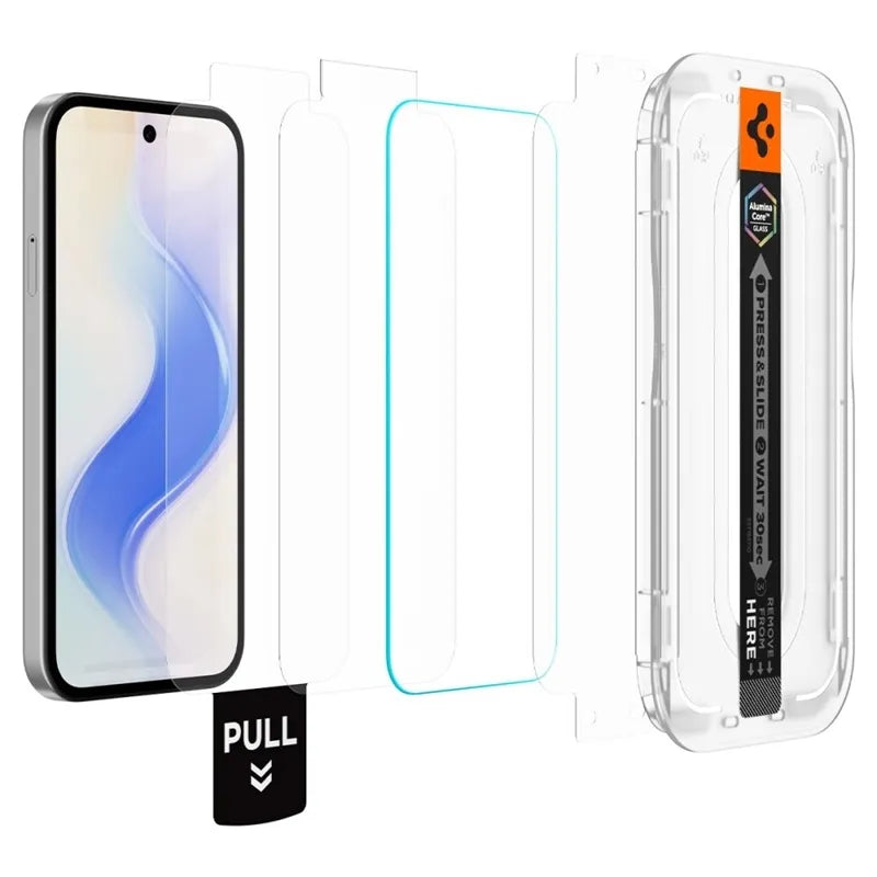 Spigen GLAS.TR EZ Fit Pro AC 2 pakuotės – grūdintas stiklas skirtas Google Pixel 10a (2 vnt.)