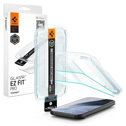 Spigen Glas.tR EZ Fit Pro AC 2 pakuotės - grūdintas stiklas, skirtas Google Pixel 11 Pro XL (2 vnt.)