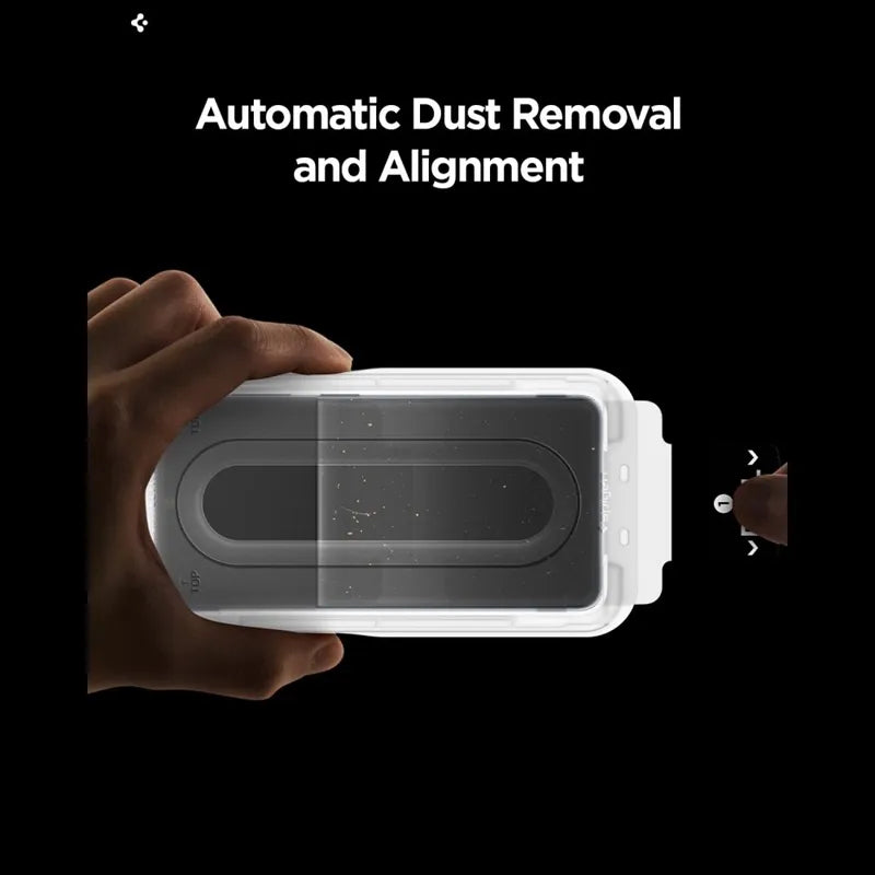 Spigen GLAS.TR EZ Fit Pro AC Anti Reflection 2-Pack – neatspindintis grūdintas stiklas, skirtas Samsung Galaxy S26 (2 vnt.)