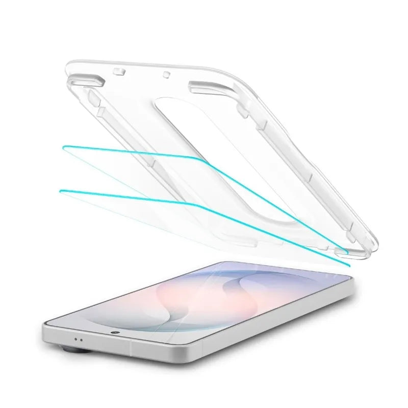 Spigen GLAS.TR EZ Fit Pro AC Anti Reflection 2-Pack – neatspindintis grūdintas stiklas, skirtas Samsung Galaxy S26 (2 vnt.)