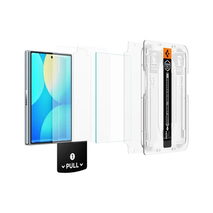 „Spigen GLAS.TR EZ Fit Pro AC HD“ 2 vnt. – grūdintas stiklas, skirtas „Samsung Galaxy Z Fold 8“ (2 vnt.)
