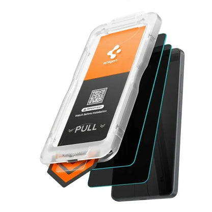 Spigen Glas.tR EZ Fit Pro AC HD Privacy 2-Pack – Grūdinto stiklo privatumo apsauga telefonui Samsung Galaxy S26+ (2 vnt.)