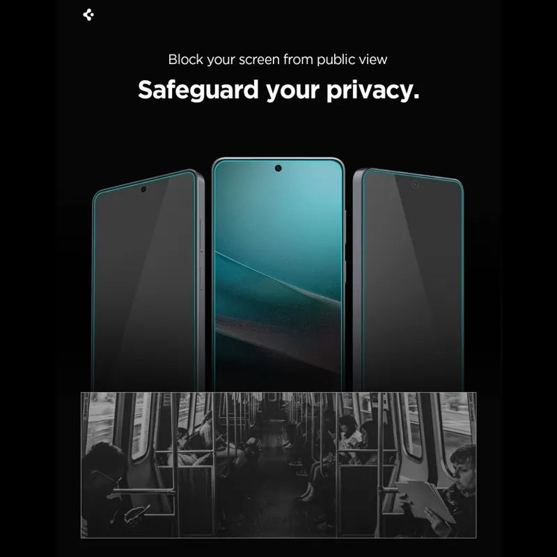Spigen Glas.tR EZ Fit Pro AC HD Privacy - Grūdinto stiklo privatumo apsauga, skirta Samsung Galaxy S26