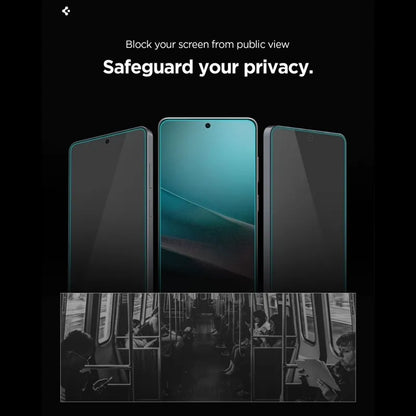 Spigen Glas.tR EZ Fit Pro AC HD Privacy - Grūdinto stiklo privatumo apsauga, skirta Samsung Galaxy S26