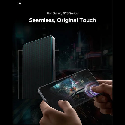Spigen Glas.tR EZ Fit Pro AC HD Privacy - Grūdinto stiklo privatumo apsauga, skirta Samsung Galaxy S26