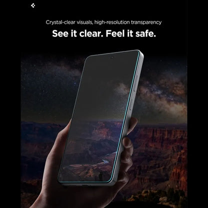 Spigen Glas.tR EZ Fit Pro AC HD Privacy - Grūdinto stiklo privatumo apsauga, skirta Samsung Galaxy S26