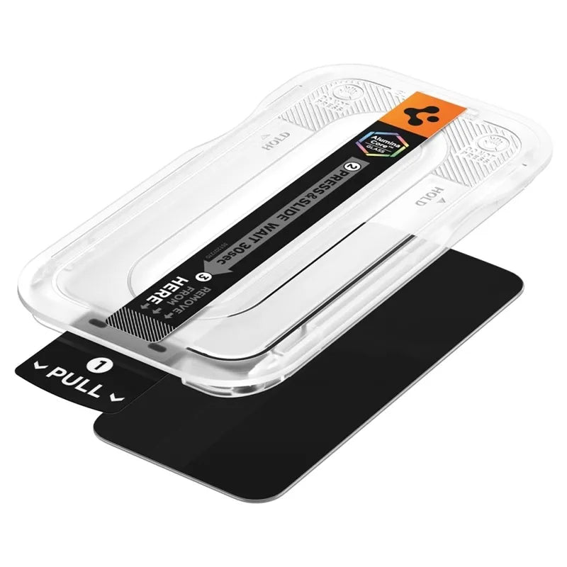 Spigen Glas.tR EZ Fit Pro AC Privacy 2-Pack – grūdintas privatumo stiklas, skirtas Google Pixel 10 / 11 (2 vnt.)