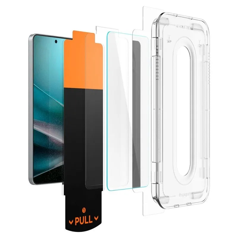 Spigen GLAS.TR EZ Fit Pro – grūdintas stiklas, skirtas „Samsung Galaxy S25 Edge“