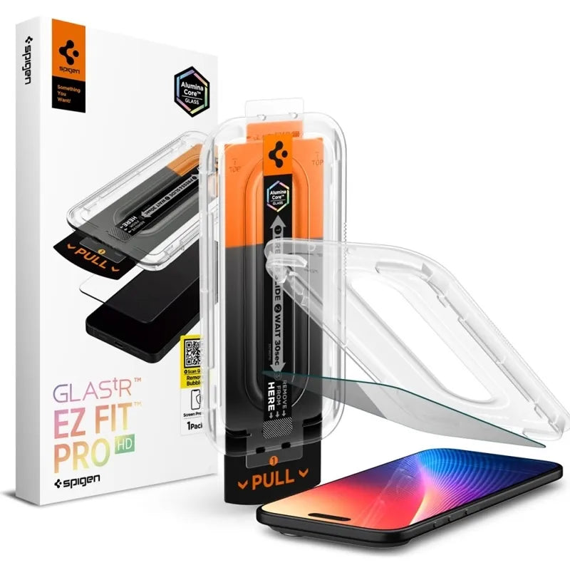 Spigen GLAS.TR EZ Fit Pro Privatumo – grūdintas stiklas su privatumo filtru iPhone Air