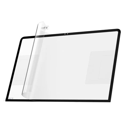Spigen Glas.tR Slim FC – grūdintas stiklas, skirtas MacBook Neo (juodas rėmelis)