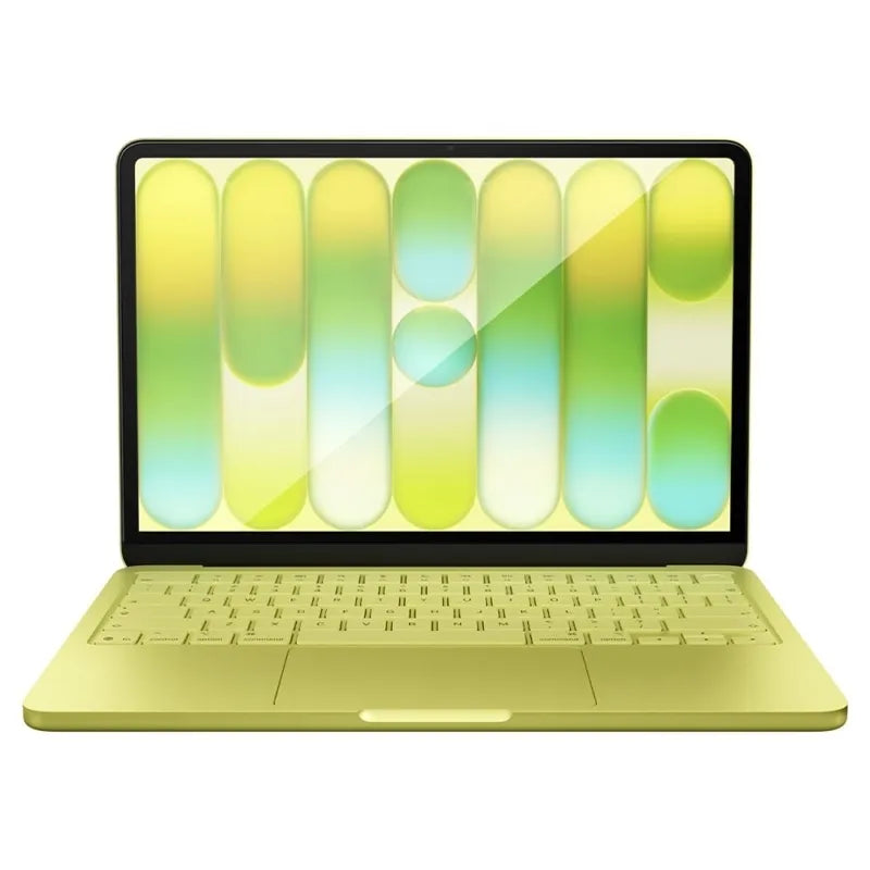 Spigen Glas.tR Slim FC – grūdintas stiklas, skirtas MacBook Neo (juodas rėmelis)