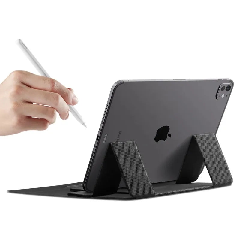Spigen LD201-S8 Slimfold – nešiojamojo kompiuterio / planšetės stovas (kosminės pilkos spalvos)