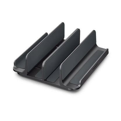 Spigen LD208S4 vertikalus nešiojamojo kompiuterio stovas – aliumininis organizatorius/stovas 4 įrenginiams (Space Gray)