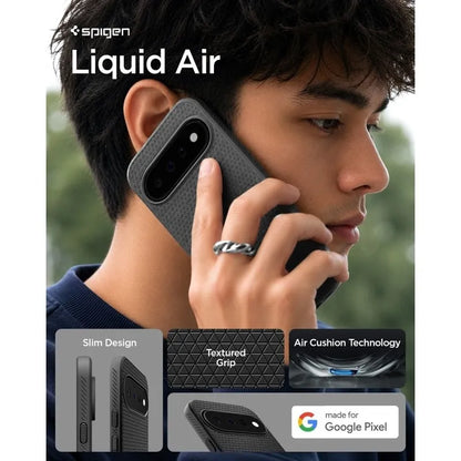 Spigen Liquid Air – dėklas Google Pixel 11 (matinis juodas)