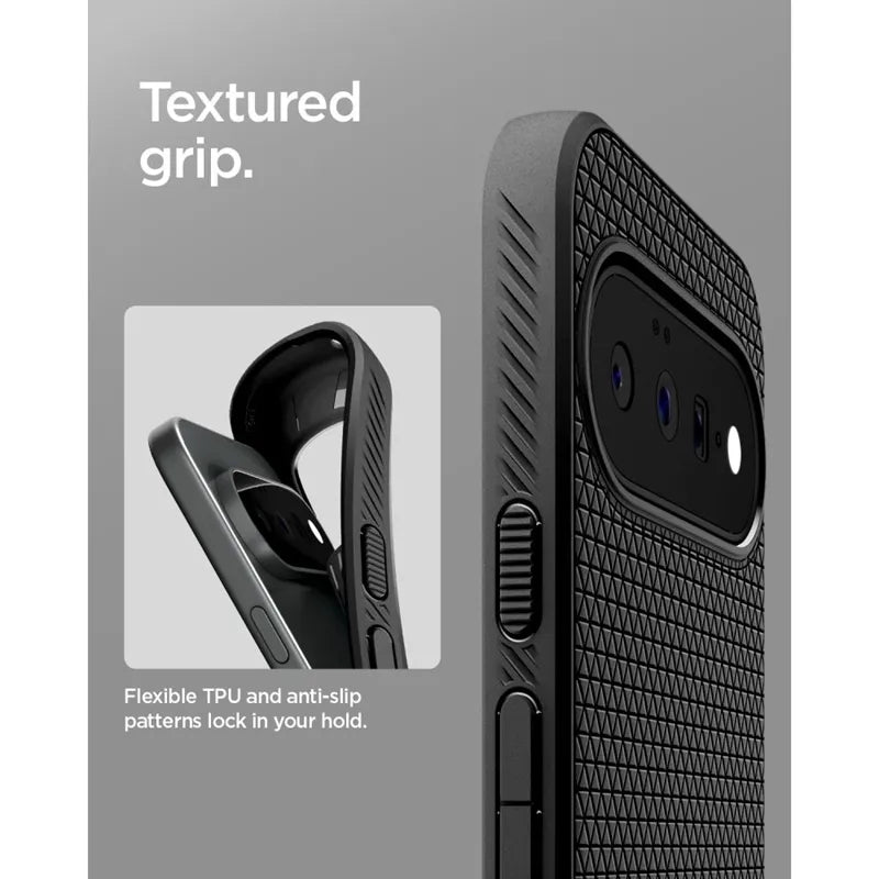 Spigen Liquid Air – dėklas Google Pixel 11 (matinis juodas)