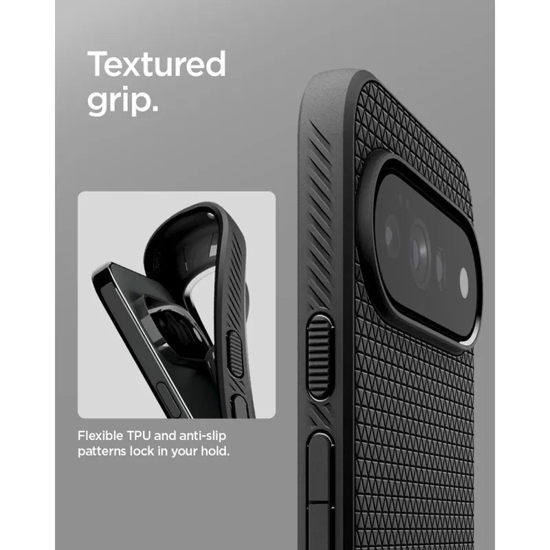 Spigen Liquid Air – dėklas Google Pixel 11 Pro (matinė juoda)