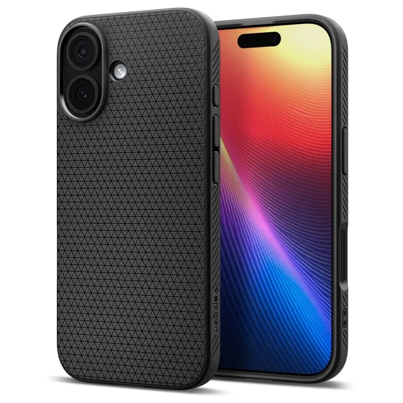 Spigen Liquid Air - Dėklas iPhone 17 (Matinė juoda)