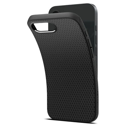 Spigen Liquid Air dėklas iPhone 17e / 16e (Matinis juodas)