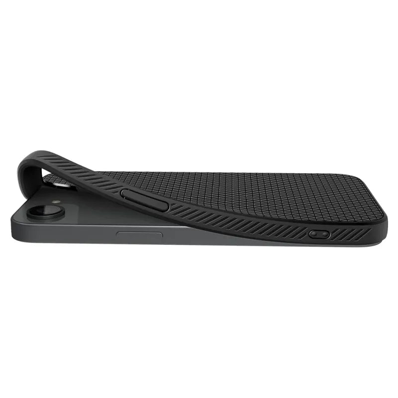 Spigen Liquid Air dėklas iPhone 17e / 16e (Matinis juodas)