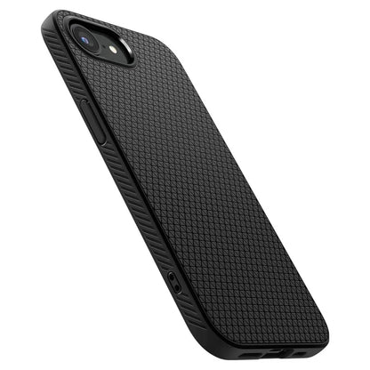 Spigen Liquid Air dėklas iPhone 17e / 16e (Matinis juodas)