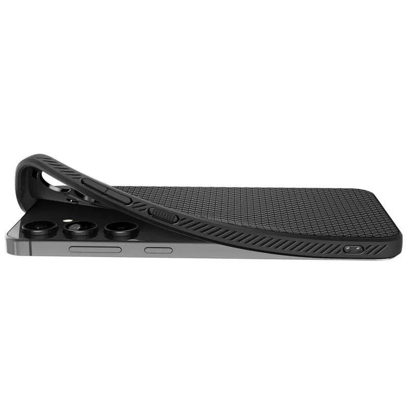 Spigen Liquid Air – dėklas Samsung Galaxy S24 FE (matinis juodas)