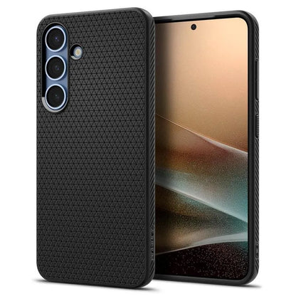 Spigen Liquid Air – dėklas Samsung Galaxy S25 (matinė juoda)