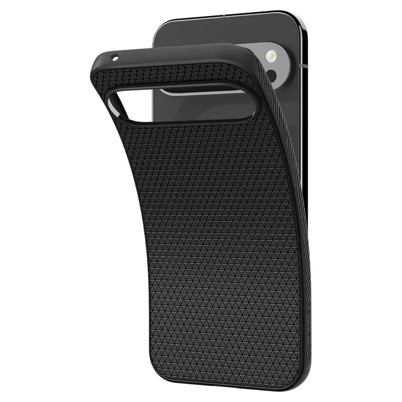 Spigen Liquid Air - Dėklas, skirtas Google Pixel 9 Pro XL (matinė juoda)