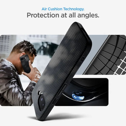 Spigen Liquid Air - dėklas, skirtas Google Pixel 9a (matinė juoda)