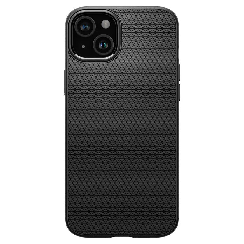 Spigen Liquid Air – Dėklas, skirtas „iPhone 15“ (matinė juoda)