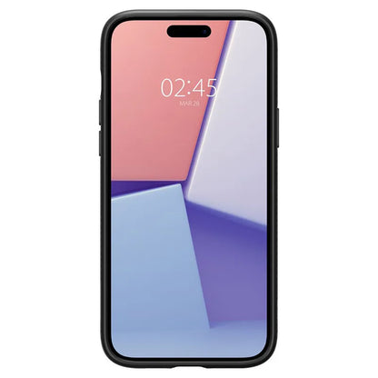 Spigen Liquid Air – Dėklas, skirtas „iPhone 15“ (matinė juoda)