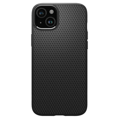 Spigen Liquid Air – dėklas skirtas iPhone 15 Plus (matinė juoda)