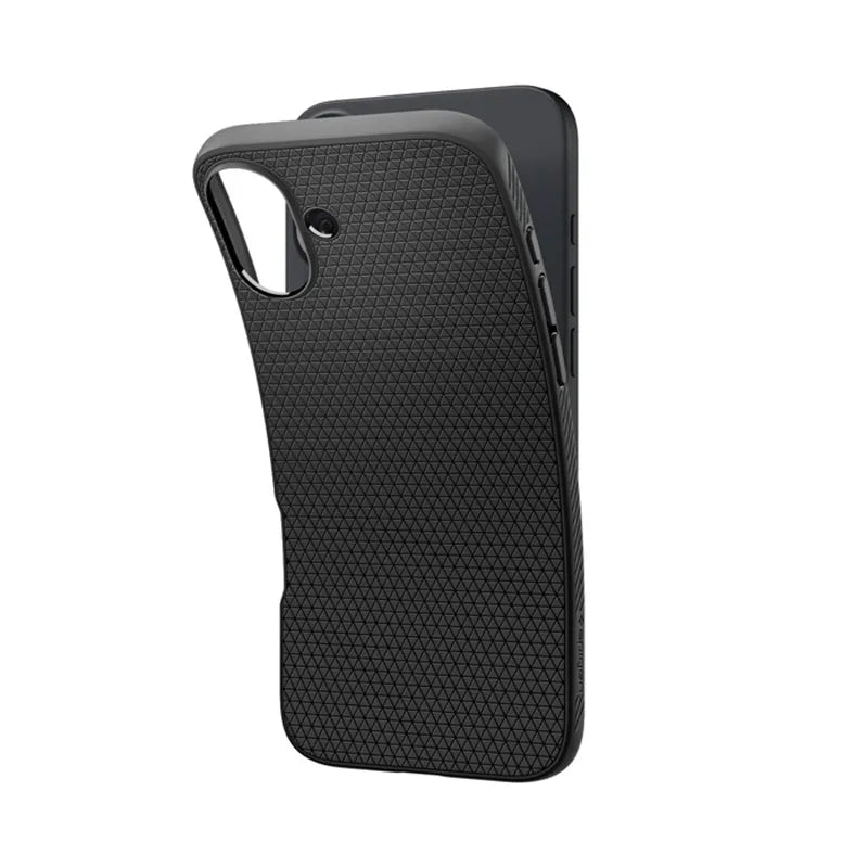 Spigen Liquid Air – dėklas skirtas iPhone 16 (matinė juoda)