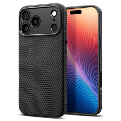 Spigen Liquid Air - Dėklas skirtas iPhone 17 Pro (Matinė juoda)